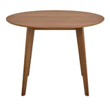 Wooden Dining Table 120cm Wide for 4 People Round - Roxby