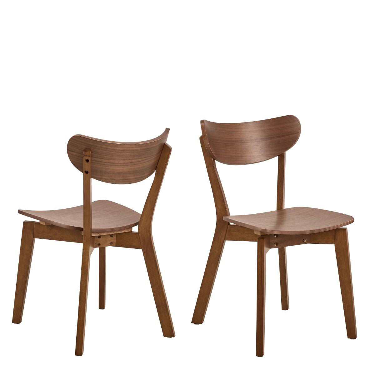 Wooden Dining Table 120cm Wide Round With 4 Roxby Dining Chairs - Roxby