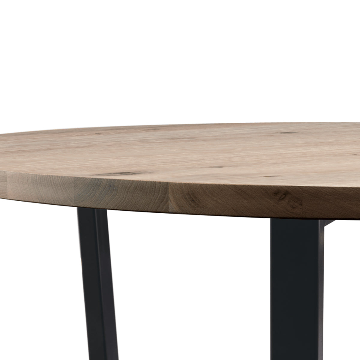 Wooden Dining Table 120cm Wide Round - Barnes