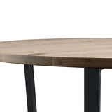 Wooden Dining Table 120cm Wide Round - Barnes