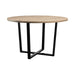 Wooden Dining Table 120cm Wide Round - Barnes