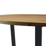 Wooden Dining Table 120cm Wide Round - Barnes