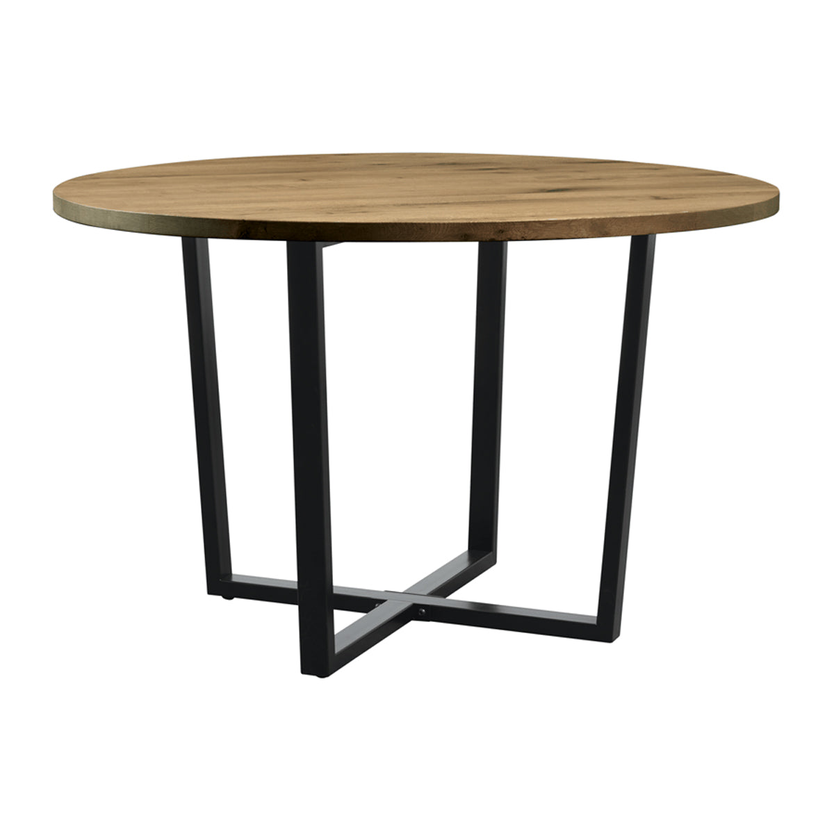Wooden Dining Table 120cm Wide Round - Barnes