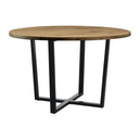 Wooden Dining Table 120cm Wide Round - Barnes