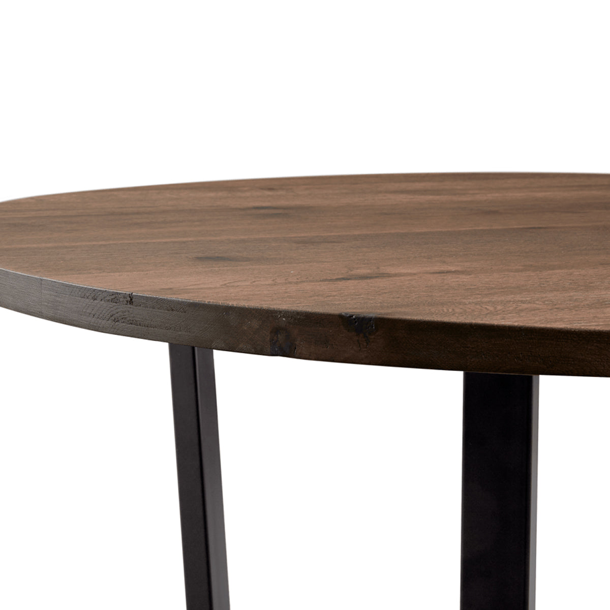 Wooden Dining Table 120cm Wide Round - Barnes