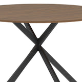 Wooden Dining Table 120cm Wide Round for 4 People - Velmora