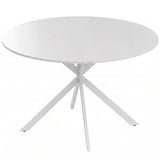 Wooden Dining Table 120cm Wide Round for 4 People - Velmora