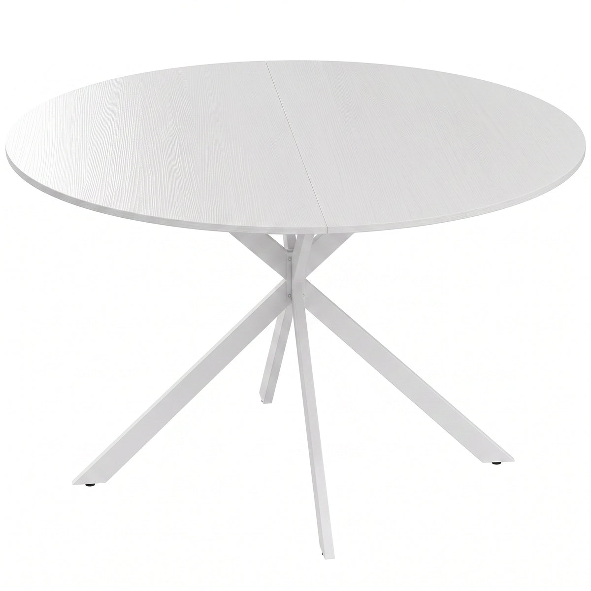 Wooden Dining Table 120cm Wide Round for 4 People - Velmora
