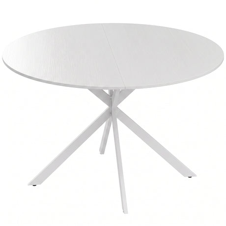 Wooden Dining Table 120cm Wide Round for 4 People - Velmora