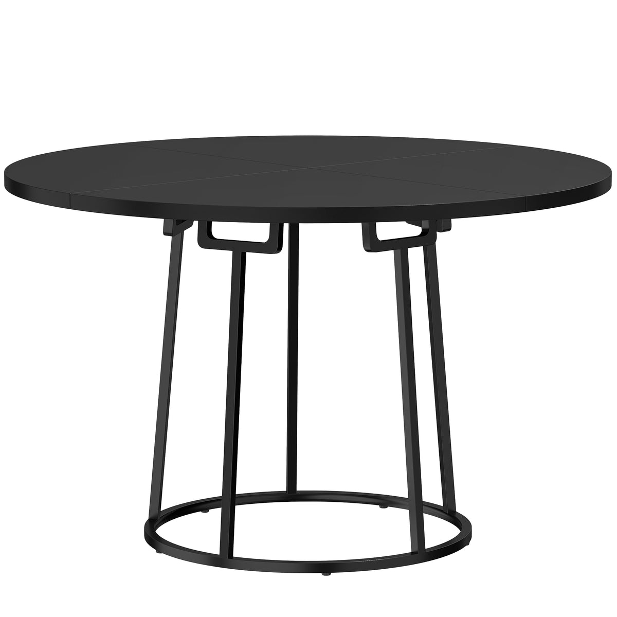 Wooden Dining Table 120cm Wide Round - Velmora