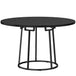 Wooden Dining Table 120cm Wide Round - Velmora