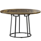 Wooden Dining Table 120cm Wide Round - Velmora