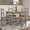 Wooden Dining Table 150cm Wide With 4 Dining Chairs - Corona