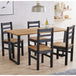 Wooden Dining Table 150cm Wide With 4 Texas Linea Dining Chairs - Texas