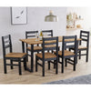 Wooden Dining Table 150cm Wide With 6 Texas Linea Dining Chairs - Texas