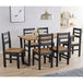 Wooden Dining Table 150cm Wide With 6 Texas Linea Dining Chairs - Texas