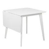 Wooden Dining Table for 2 to 4 People Rectangular And Extending - Roxby