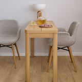 Wooden Dining Table for 2 to 4 People Rectangular Extending - Southampton