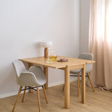 Wooden Dining Table for 2 to 4 People Rectangular Extending - Southampton