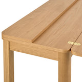 Wooden Dining Table for 2 to 4 People Rectangular Extending - Southampton
