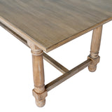 Wooden Dining Table 200cm Wide for 6 People - Emile