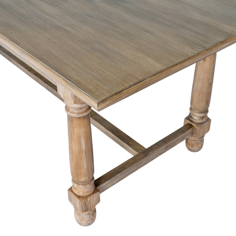 Wooden Dining Table 200cm Wide for 6 People - Emile