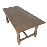 Wooden Dining Table 200cm Wide for 6 People - Emile