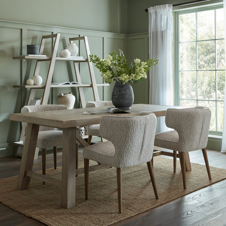 Wooden Dining Table 200cm Wide for 6 People - Haldon