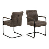 Wooden Dining Table With 4 Adele Grey Dining Chairs - Yale