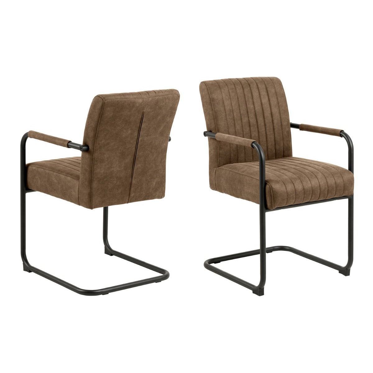 Wooden Dining Table With 4 Adele Grey Dining Chairs - Yale