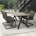 Wooden Dining Table With 4 Archer Grey Chairs - Narvik