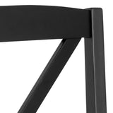 Wooden Dining Table With 4 Elvira Black Dining Chairs - Peru