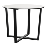 Wooden Dining Table for 4 People 90cm Wide Round - Bourne