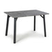 Wooden Dining Table for 4 People in Concrete Effect - Loxdale