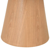 Wooden Dining Table for 4 People Round - Claremont