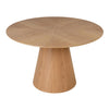 Wooden Dining Table for 4 People Round - Claremont