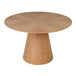 Wooden Dining Table for 4 People Round - Claremont