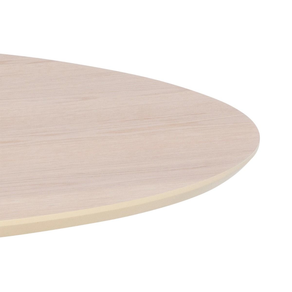 Wooden Dining Table for 4 People Round - Duncan