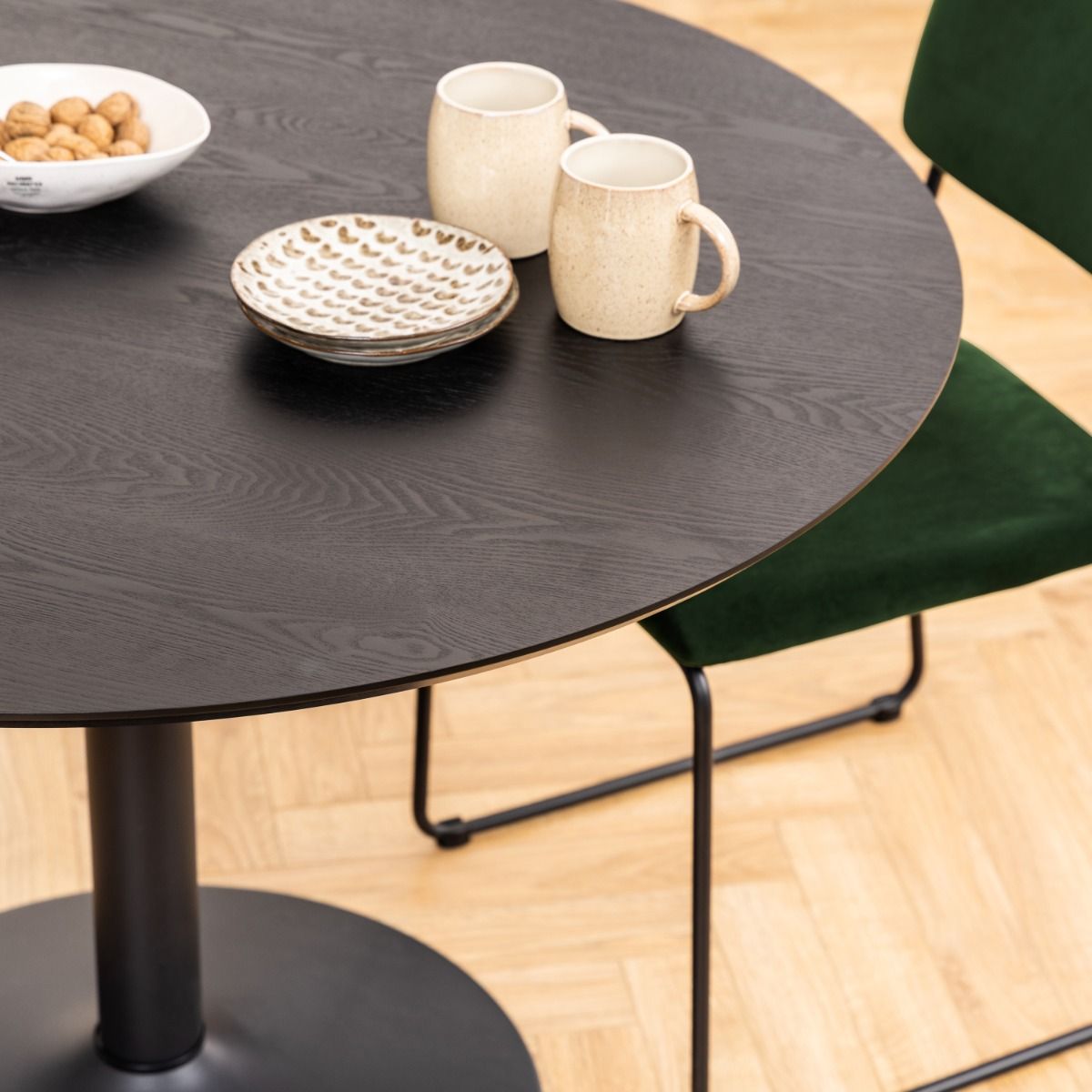 Wooden Dining Table for 4 People Round - Ibiza