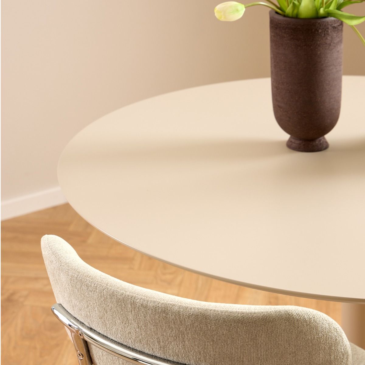 Wooden Dining Table for 4 People Round - Ibiza