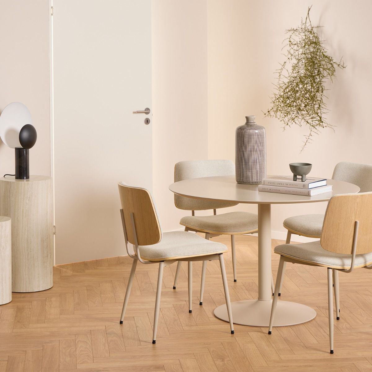 Wooden Dining Table for 4 People Round - Ibiza