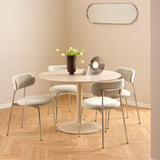 Wooden Dining Table for 4 People Round - Ibiza