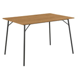 Wooden Dining Table With 4 Peru Oak Dining Chairs - Peru