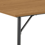 Wooden Dining Table With 4 Peru Oak Dining Chairs - Peru