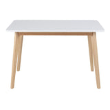 Wooden Dining Table for 4 to 6 People Rectangular - Raven