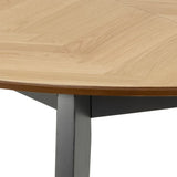 Wooden Dining Table for 4 to 6 People Round - Georgetown