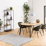 Wooden Dining Table for 4 to 6 People Round - Georgetown