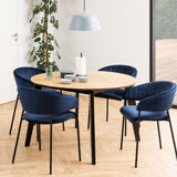 Wooden Dining Table for 4 to 6 People Round - Georgetown