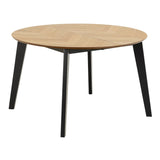 Wooden Dining Table for 4 to 6 People Round - Georgetown