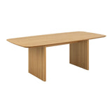 Wooden Dining Table With 6 Lima Black Chairs - Christo